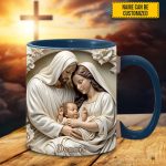 Holy Family Personalized Accent Mug