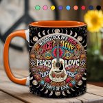 Peace Music - Personalized Hippie Accent Mug