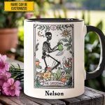 Personalized The Gardener Skeleton Tarot Accent Mug