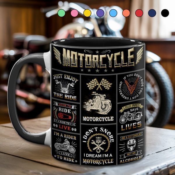 Vintage Motorcycle Collection Accent Mug