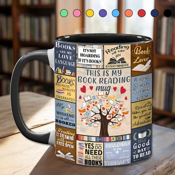 This Is My Book Reading Mug - Accent Mug