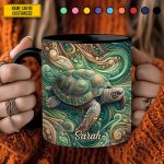 Personalized Sea Turtle Accent Mug