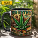 No Entry - Personalized Weed Accent Mug