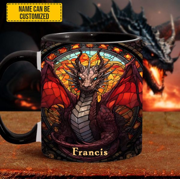 Fantasy Dragon Personalized Accent Mug