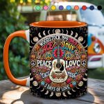 Peace Music - Personalized Hippie Accent Mug