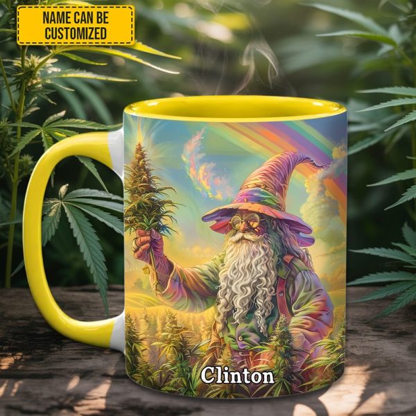 Personalized Whimsical Wizard Weed Accent  Mug