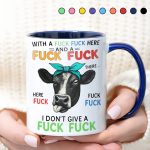 Funny Highland Cow Accent Mug