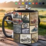 Backroad Memories Vintage Motorcycle Accent Mug