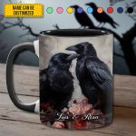 Raven Love – Personalized Couple Accent Mug