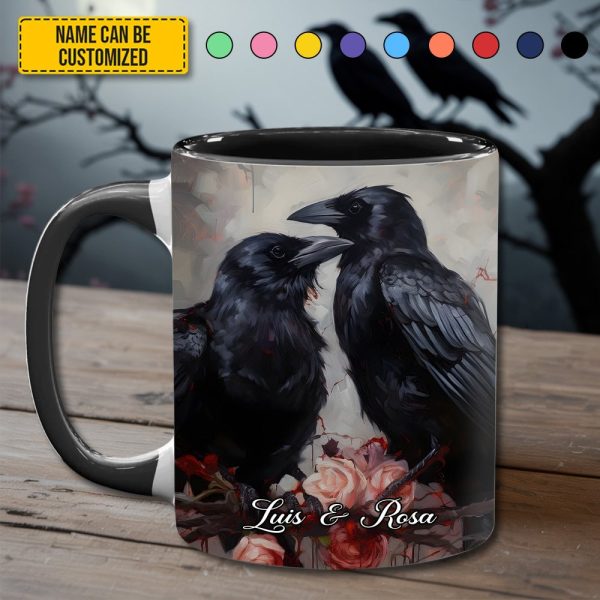 Raven Love – Personalized Couple Accent Mug
