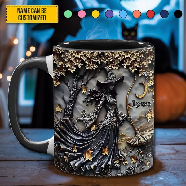 Autumn Witch - Personalized Witch Accent Mug