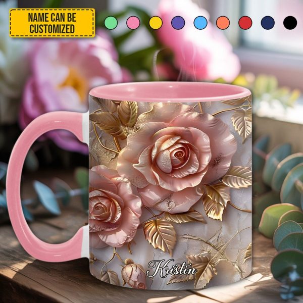 Beautiful Rose - Personalized Accent Mug
