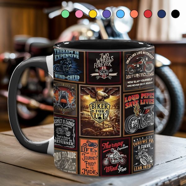Vintage Biker Collection Accent Mug