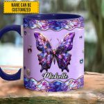 Sparkle Butterfly - Personalized Accent Mug