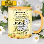 You'Re My Sunshine Elephant - Personalized Accent Mug