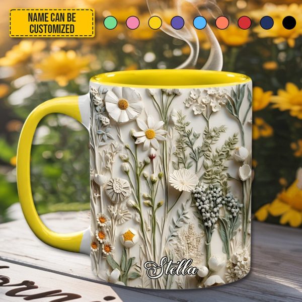 Beautiful Wildflower - Personalized Accent Mug