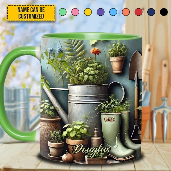 Garden Plant  - Personalized Gardening Accent Mug