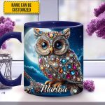 Dark Owl - Personalized Owl Accent Mug