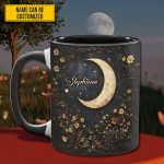 Crescent Moon Wildflower - Personalized Accent Mug