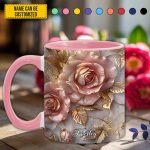 Beautiful Rose - Personalized Accent Mug