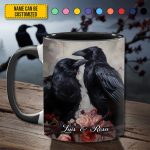 Raven Love – Personalized Couple Accent Mug