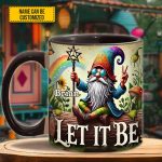 Let It Be Gnome – Personalized Hippie Accent Mug