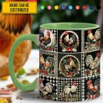 Chicken Collection Accent Mug - Personalized Chicken Accent Mug
