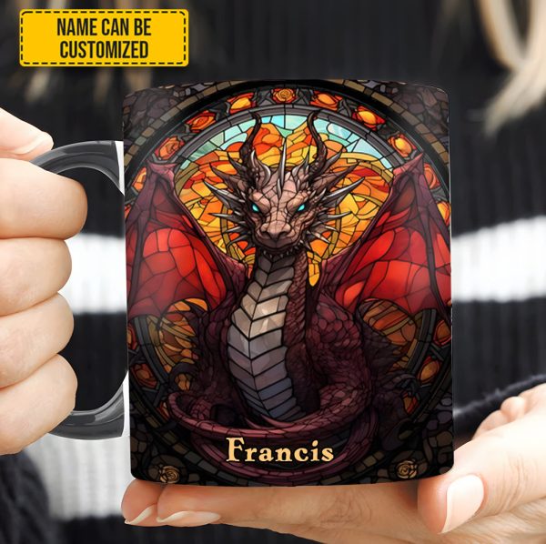 Fantasy Dragon Personalized Accent Mug