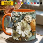 Love Flowers - Personalized Flower Accent Mug