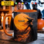 Personalized Witch In The Moonlight Accent Mug