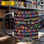 Bookish Floral - Personalized Accent Mug