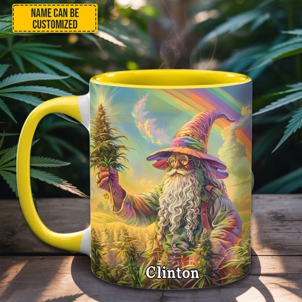 Personalized Whimsical Wizard Weed Accent  Mug