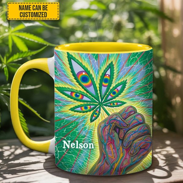 Psychedelic Power - Personalized Weed Accent Mug