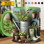 Garden Plant  - Personalized Gardening Accent Mug