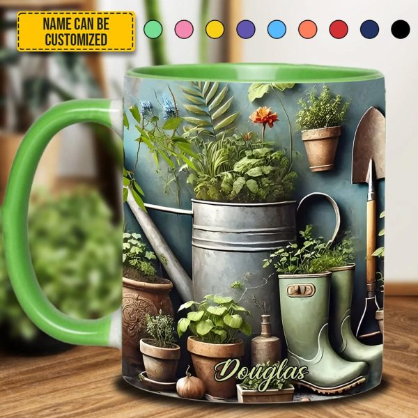 Garden Plant  - Personalized Gardening Accent Mug