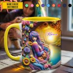Dreamy Girl - Personalized Hippie Accent Mug