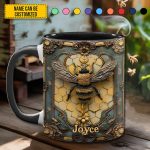 Personalized Honey Bee Accent Mug