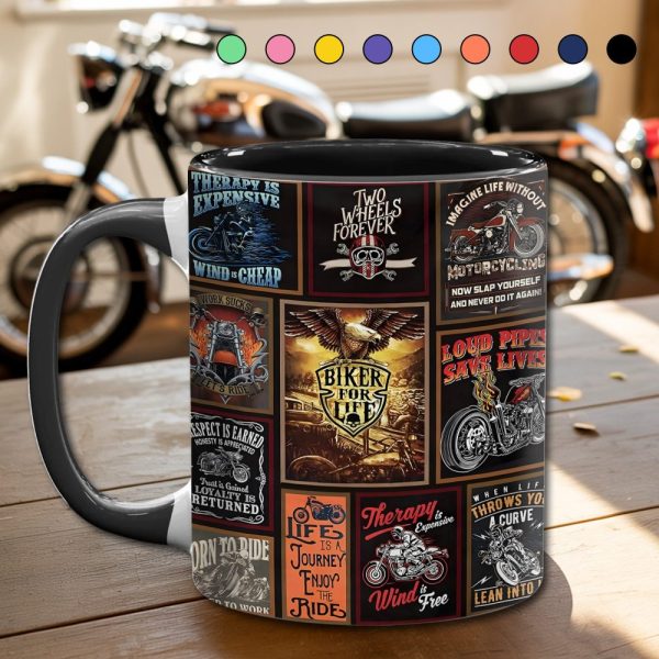 Vintage Biker Collection Accent Mug