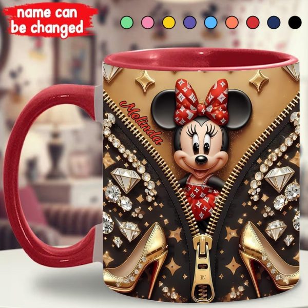 Personalized Happy Mouse Baby Accent Mug