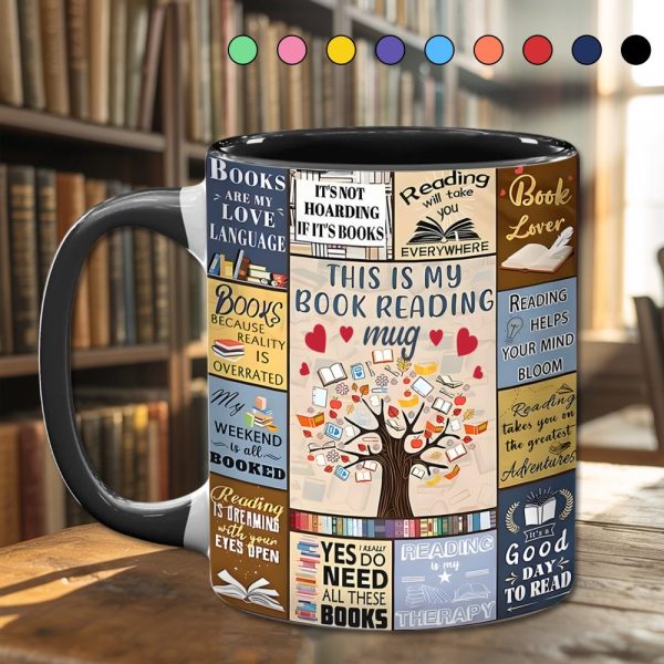 This Is My Book Reading Mug - Accent Mug
