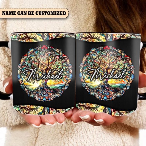 Tree Of Life - Personalized Hippie Accent Mug
