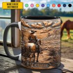 Cowboy & Horse - Personalized Accent Mug