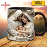 Holy Family Personalized Accent Mug