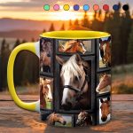 Loves Horses - Horse Accent Mug