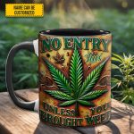 No Entry - Personalized Weed Accent Mug