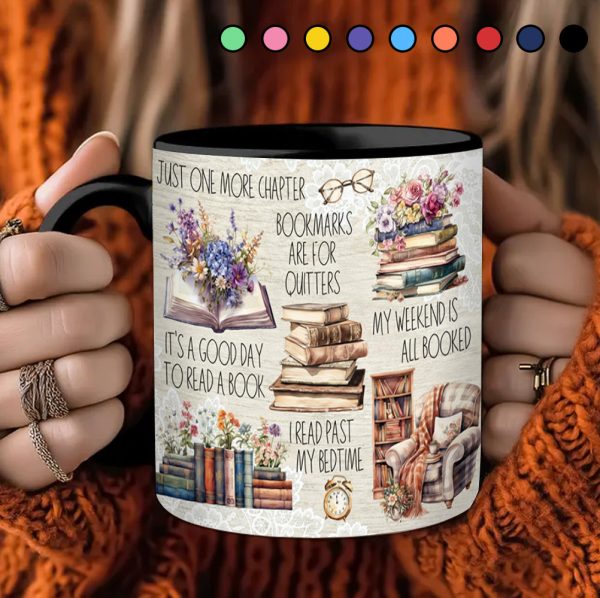 Just A Girl Who Loves Books Accent Mug