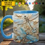 Dragonflies Accent Mug - Personalized Accent Mug