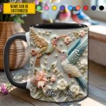 Couple Hummingbird - Personalized Accent Mug