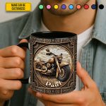 Biker Accent Mug - Personalized Biker Accent Mug