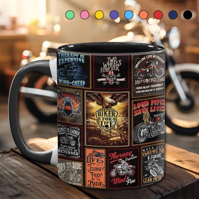 Vintage Biker Collection Accent Mug